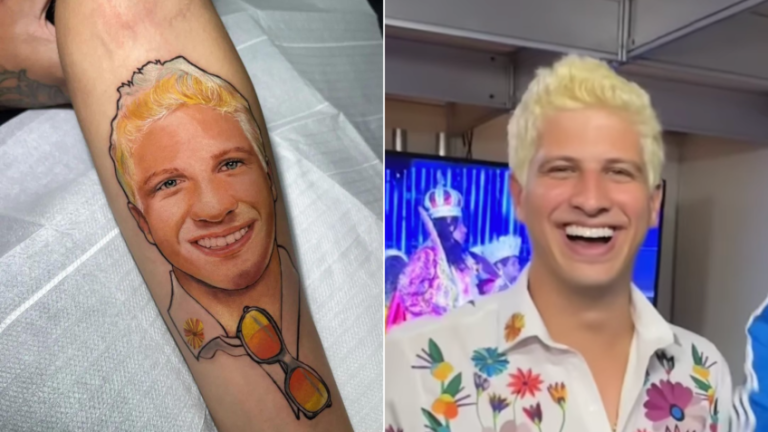 Tatuagem em homenagem a João Campos