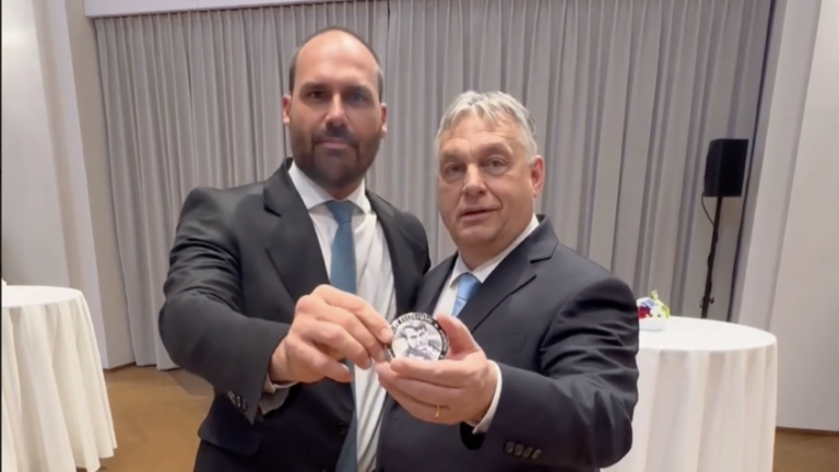 Eduardo Bolsonaro e Viktor Orbán