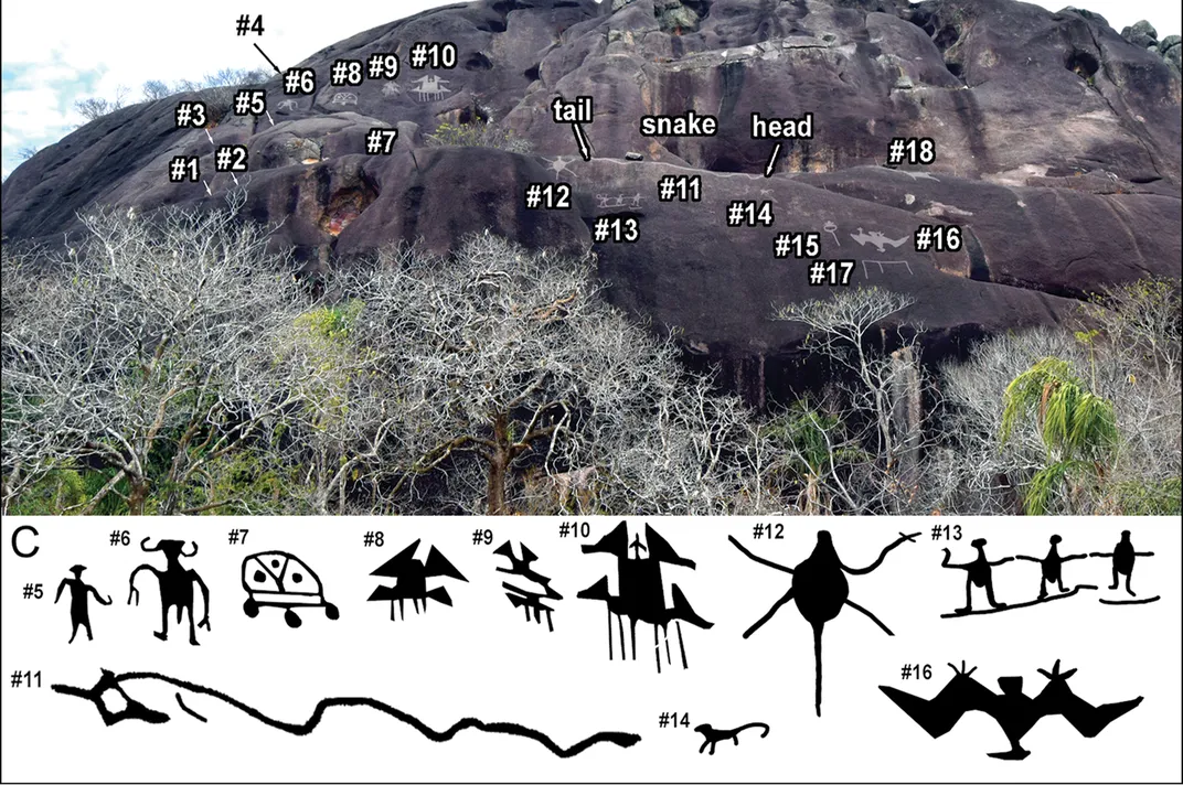 Были обнаружены разнообразные фигурки, в том числе летучие мыши, насекомые, змеи, грызуны, гуманоиды и другие фигуры.