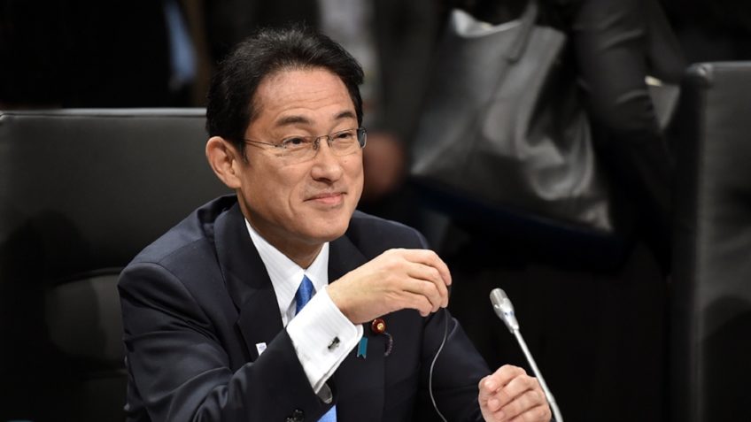 Fumio Kishida em encontro do G20, na Alemanha