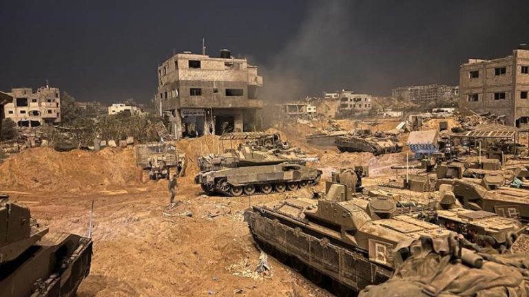 Tanques de israel na Faixa de Gaza