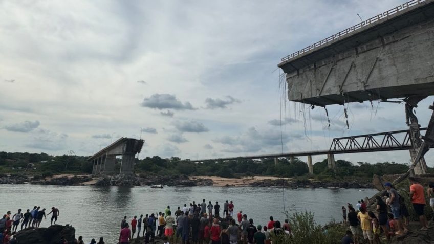 Desabamento da ponte ligava os Estados do Maranhão e Tocantins