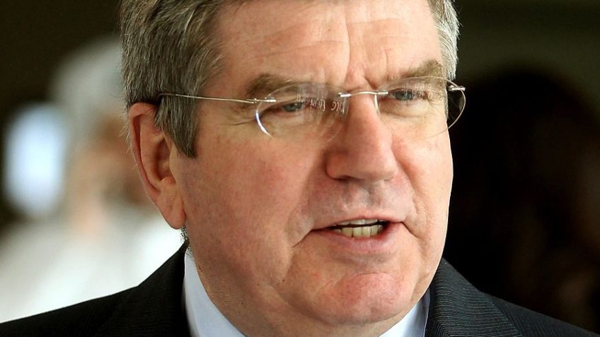 Na imagem, o presidente do Comitê Olímpico Internacional, Thomas Bach