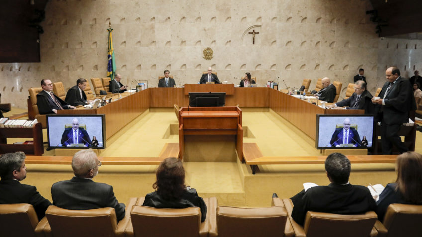 Ministro Edson Fachin, durante sessão do Supremo Tribunal Federal (STF).