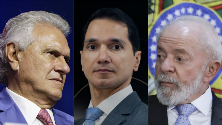 Caiado, Lula e o advogado Pedro Paulo Guerra Medeiros