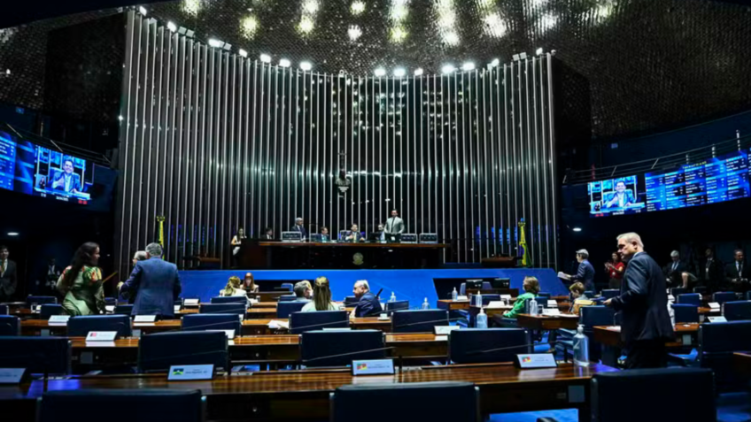 Na imagem, o plenário do Senado