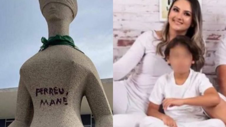 Débora Rodrigues dos Santos, mulher que pichou estátua em frente ao STF com batom no 8 de Janeiro