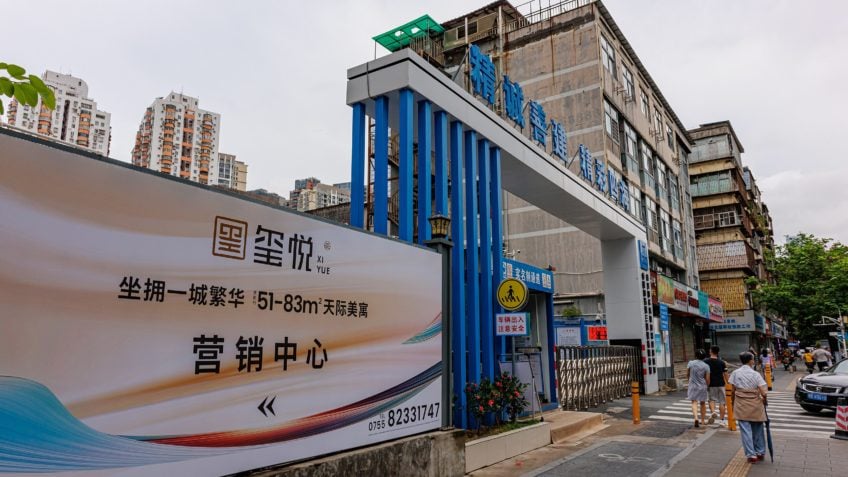 Outdoor da Evergrande em Shenzen, província de Guangdong, na China