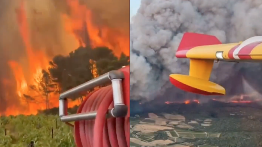 Франция сталкивается с большим лесным пожаром почти за 80 лет