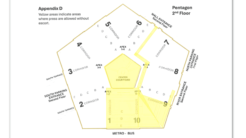 Пентагон обязывает средства массовой информации показывать тексты перед публикацией