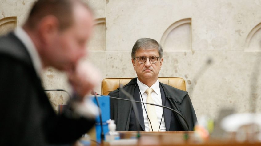 O procurador-Geral da República, Paulo Gonet, em sessão plenária do STF no dia 7 de agosto de 2025