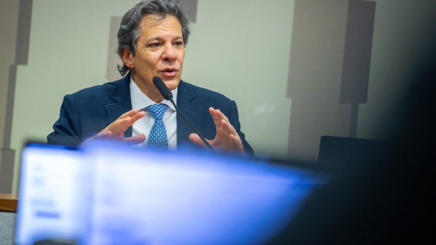 O ministro da Fazenda, Fernando Haddad