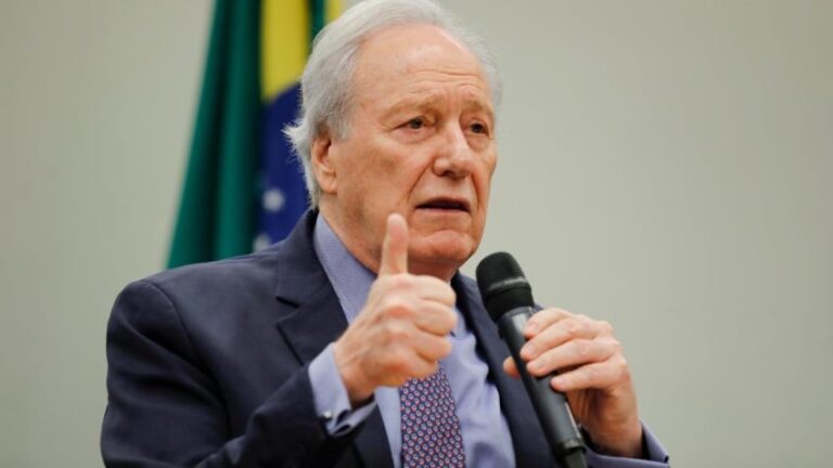 O ministro da Justiça e Segurança Pública, Ricardo Lewandowski, durante audiência na Câmara dos Deputados para discutir a PEC da Segurança Pública