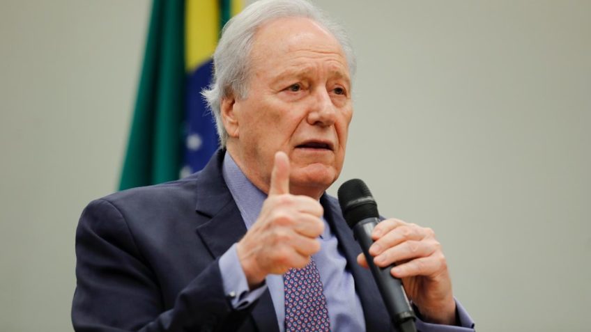 O ministro da Justiça e Segurança Pública, Ricardo Lewandowski, durante audiência na Câmara dos Deputados para discutir a PEC da Segurança Pública