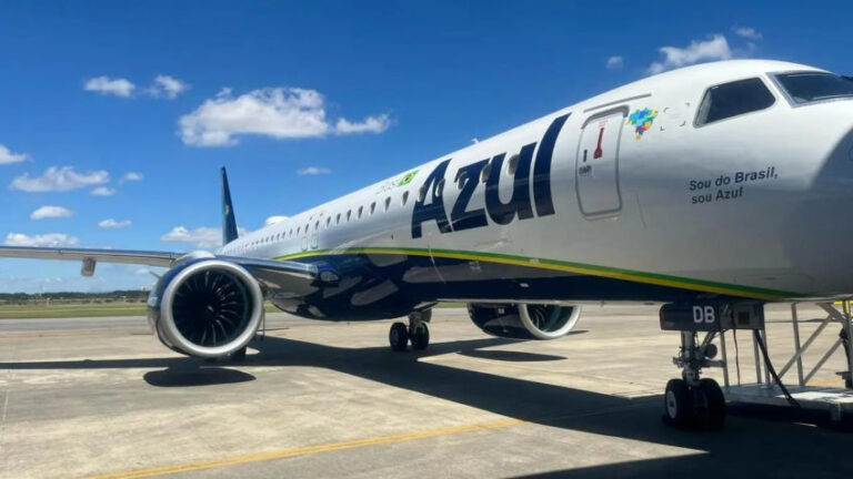 Avião da Azul, empresa em recuperação judicial