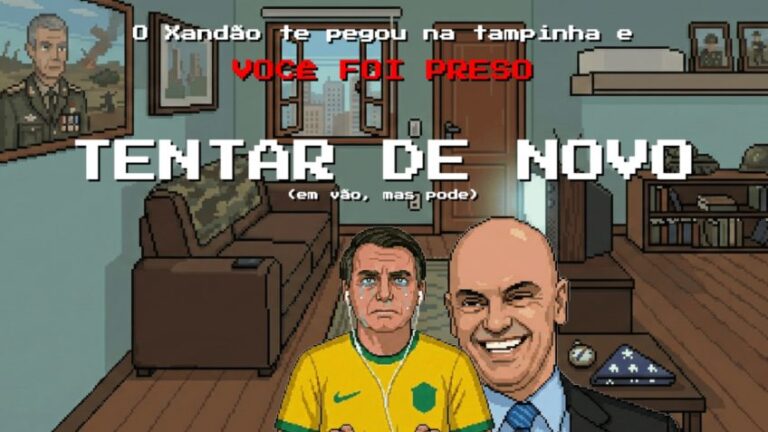 Игра высмеивает Болсонару за попытку сломать браслет на лодыжке