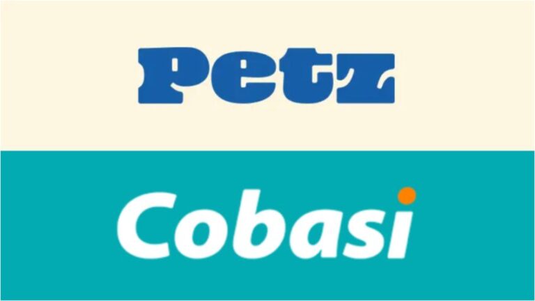 Na imagem acima, as logos da Petz e da Cobasi
