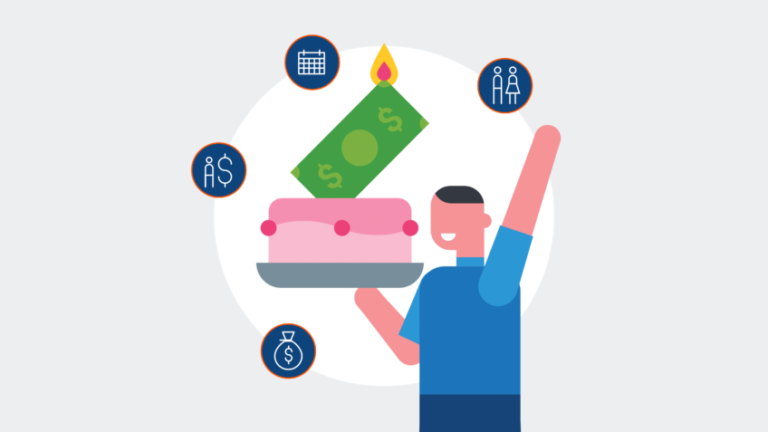 imagem gráfica feita pelo Poder360 para representar o saque-aniversário