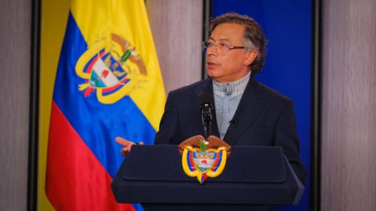 O presidente da Colômbia, Gustavo Petro