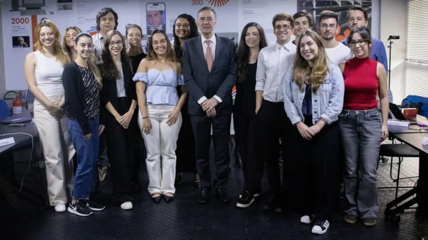 Barroso deu uma palestra para os trainees do Poder360