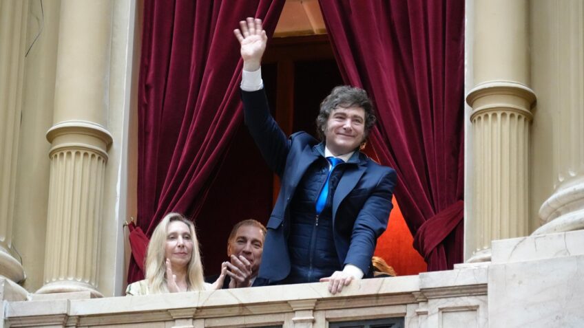 O presidente da Argentina, Javier Milei