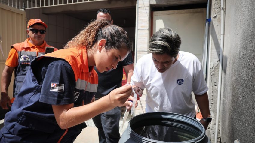 Trabalho de prevenção e combate à dengue feito pelo governo de SP