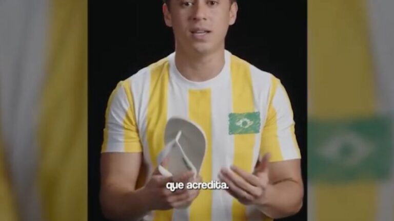 Николас Феррейра продвигает бренд шлепанцев для тех, кто бойкотирует Havaianas