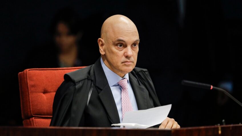 Na imagem, o ministro do STF, Alexandre de Moraes