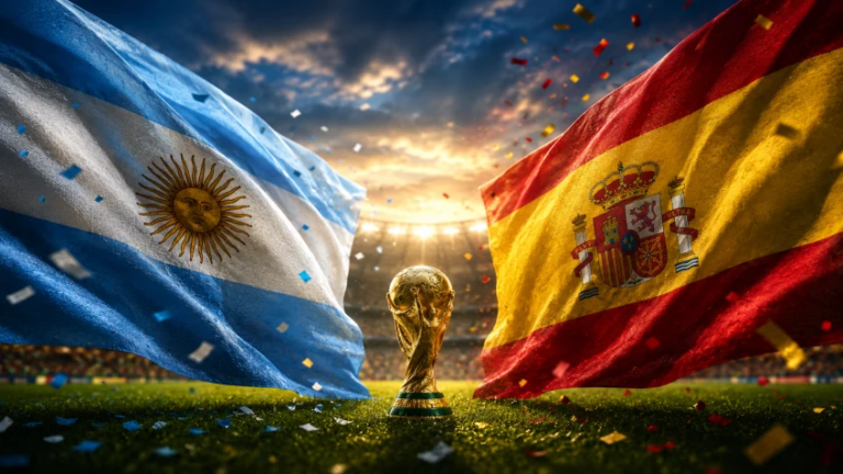 Argentina e Espanha disputarão a final da Copa no domingo