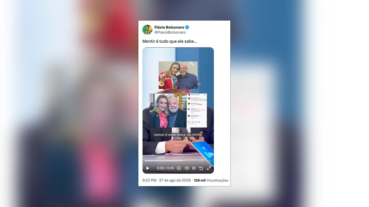 Flávio critica Lula sobre Roberta Luchsinger