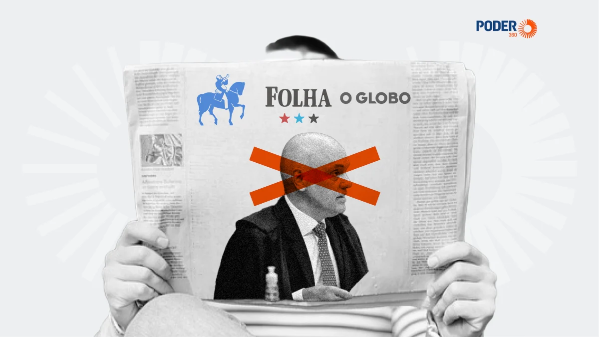 Capa de post sobre jornais defenderem a saída de Alexandre de Moraes